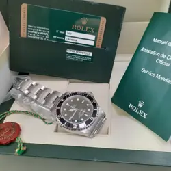 W/Box Papers 2010 Rolex Submariner 4-Liner Rehaut 40 mm Black Watch 14060 M