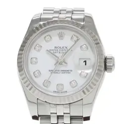 USED ROLEX DATEJUST 179174G CASE SIZE 26MM LADIES WATCH #2394