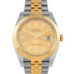 ROLEX DATEJUST 41 CHAMPAGNE DIAL WATCH 126333