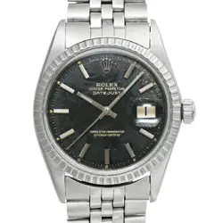USED ROLEX DATEJUST 1603 BLACK CASE SIZE 36MM×36MM MEN'S WATCH #2474