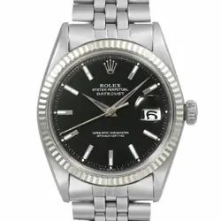 USED ROLEX DATEJUST 1601 BLACK CASE SIZE 36MM×36MM MEN'S WATCH #27274