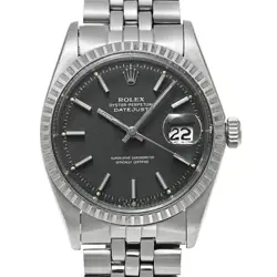 USED ROLEX DATEJUST 1603 BLACK CASE SIZE 36MM×36MM MEN'S WATCH #2274