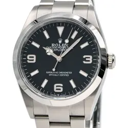 USED ROLEX EXPLORER 36 RANDOM NUMBER (2023) 124270 BLACK MEN'S WATCH #27154