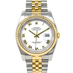GOLD 116233 WHITE
