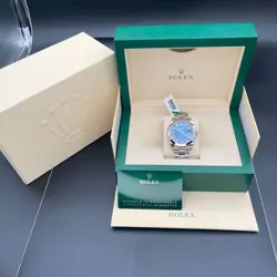Rolex Datejust 126300 Oystersteel Bracelet with Azzurro Blue dial