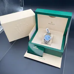 Rolex Datejust 126300 Oystersteel Bracelet with Azzurro Blue dial