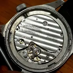 Rolex Geneva Military Vintage Hand-wound black Watch Vietnam War Working Japan