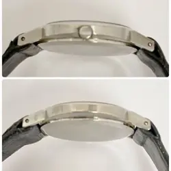 ROLEX WG Cellini 3653 Cal.1600 buckle Hand Wound Silver Dial Dress