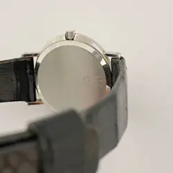 ROLEX WG Cellini 3653 Cal.1600 buckle Hand Wound Silver Dial Dress