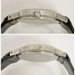 ROLEX WG Cellini 3653 Cal.1600 buckle Hand Wound Silver Dial Dress