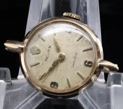 VINTAGE ROLEX 9CT GOLD LADIES MANUAL WIND WRIST WATCH NO RESERVE