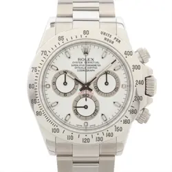 ROLEX COSMOGRAPH DAYTONA 116520 SS AT WHITE DIAL 1 EXTRA LINK