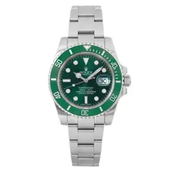 ROLEX SUBMARINER HULK GREEN STEEL CERAMIC AUTOMATIC MENS WATCH 116610LV