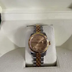 ROLEX DATEJUST 68273 GOLD AND SILVER JUBILEE BRACELET WITH GOLD BEZEL