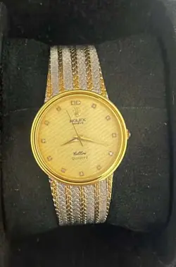 VINTAGE ROLEX GENEVE CELLINI QUARTZ WATCH