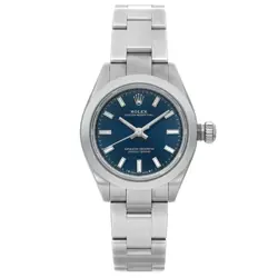 ROLEX OYSTER PERPETUAL 28MM STEEL BLUE DIAL AUTOMATIC WATCH 276200