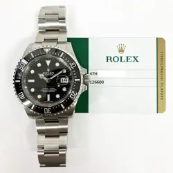 2017 ROLEX SEA-DWELLER 126600, 43MM, STEEL, BLACK DIAL, BOX & PAPERS