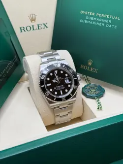 ROLEX SUBMARINER DATE NEW 2025 BLACK DIAL BLACK CERAMIC BEZEL STAINLESS STEEL 41