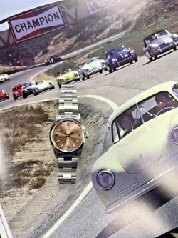 Rolex Oyster Perpetual Air King Precision 14000 Salmon Dial 34mm Watch