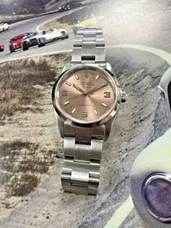 Rolex Oyster Perpetual Air King Precision 14000 Salmon Dial 34mm Watch
