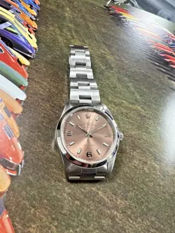 Rolex Oyster Perpetual Air King Precision 14000 Salmon Dial 34mm Watch