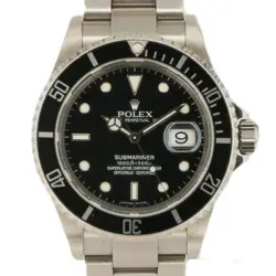 ROLEX SUBMARINER DATE 40MM OYSTER STEEL 16610 Z SERIAL