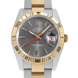 ROLEX TERNOGRAPH 116263 GRAY 3 ROW OYSTER BRACELET F NUMBER SECOND HAND MENS