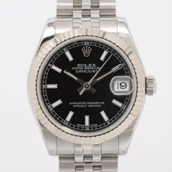 ROLEX DATEJUST 178274 SS×WG AT BLACK DIAL