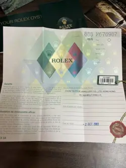 WARRANTY TAG