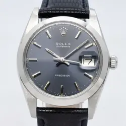 ROLEX OYSTERDATE PRECISION 6694 GRAY DIAL MEN'S WATCH