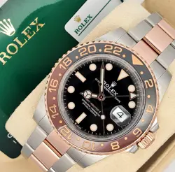 2020 Rolex GMT-Master II 40mm 2-Tone Rootbeer Watch 126711CHNR Box Papers