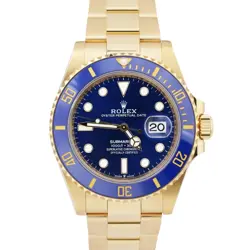 MINT 2023 ROLEX SUBMARINER DATE 41 18K YELLOW GOLD BLUE 41MM 126618 LB BOX