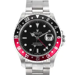 ROLEX GMT-MASTER II 16710 40MM COKE BLACK RED STEEL OYSTER MENS WATCH 1999