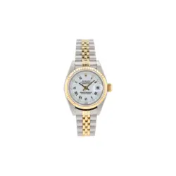 ROLEX DATEJUST  79173 26MM WHITE ROMAN & DIAMOND DIAL FLUTED BEZEL JUBILEE BAND