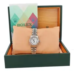 B&P ROLEX DATEJUST 79174 26MM WHITE ROMAN NUMERAL DIAL FLUTED BEZEL JUBILEE BAND