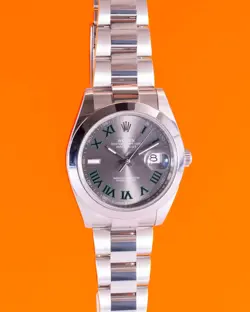 ROLEX DATEJUST 41MM 126300 WIMBLEDON DIAL SMOOTH BEZEL OYSTER BRACELET 2024