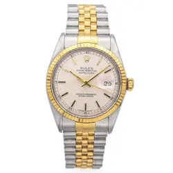 ROLEX DATEJUST TWO-TONE 18K GOLD AND STEEL MEN'S WATCH REF 16013