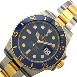 ROLEX SUBMARINER 116613LB SUNBURST BLUE STAINLESS STEEL AND YELLOW GOLD #OK215