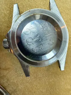 ROLEX SUBMARINER 16800 SILVER OYSTER BRACELET WITH BLACK BEZEL