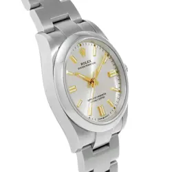 USED ROLEX Oyster Perpetual 36 126000 Silver Men's Watch #21297