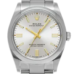 USED ROLEX Oyster Perpetual 36 126000 Silver Men's Watch #21297