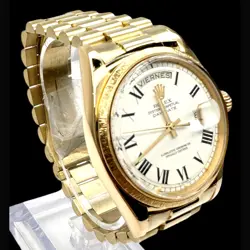 Rolex Day Date President 1807 Roman White 36mm Dial Automatic Men's Watch 6 1/2"
