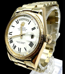 Rolex Day Date President 1807 Roman White 36mm Dial Automatic Men's Watch 6 1/2"