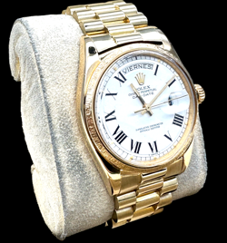 Rolex Day Date President 1807 Roman White 36mm Dial Automatic Men's Watch 6 1/2"