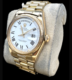 Rolex Day Date President 1807 Roman White 36mm Dial Automatic Men's Watch 6 1/2"