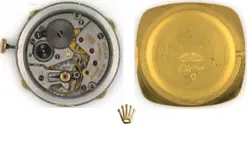 Vintage Rolex Cellini 30mm Geneve 3830 J 18K 750 Yellow Gold Swiss Made 6 1/2"