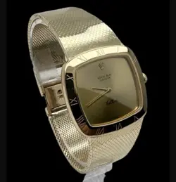 Vintage Rolex Cellini 30mm Geneve 3830 J 18K 750 Yellow Gold Swiss Made 6 1/2"