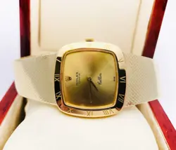Vintage Rolex Cellini 30mm Geneve 3830 J 18K 750 Yellow Gold Swiss Made 6 1/2"
