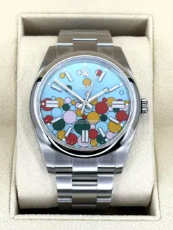 NEW 2024 ROLEX OYSTER PERPETUAL 41MM 124300 CELEBRATION DIAL