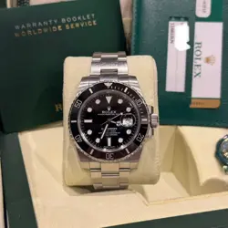 ROLEX SUBMARINER DATE 40MM 116610LN BLACK CERAMIC BEZEL - STAINLESS - BOX PAPERS